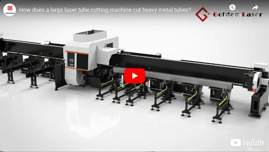 How does a large laser tube cutting machine cut heavy metal tubes?