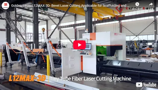 Golden Laser L12MAX-3D- Bevel Laser Cutting Applicable for Scaffolding and Metal Fence, Easy to Weld